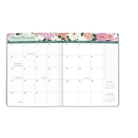 Secret Garden Just Right Bilingual 2025-2026 Monthly Planner Calendar