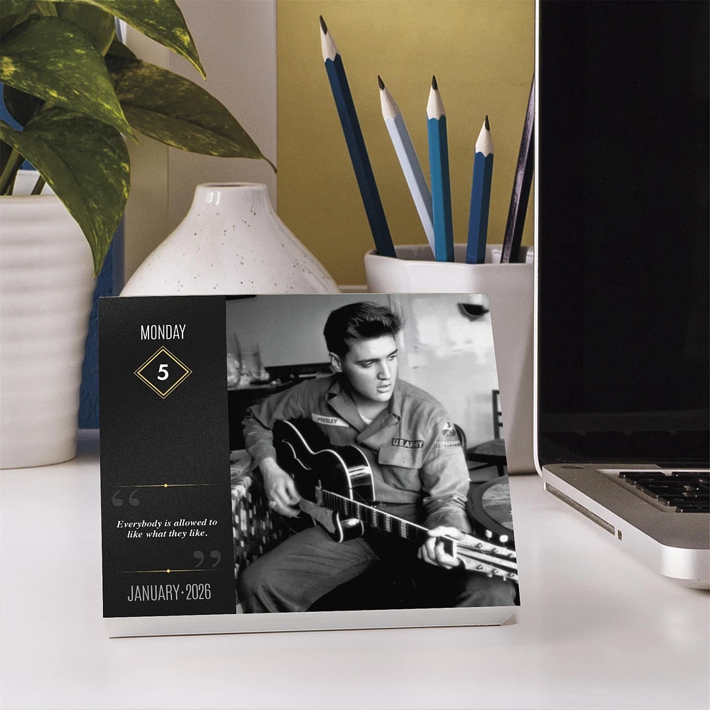Elvis Presley 2026 Box Calendar