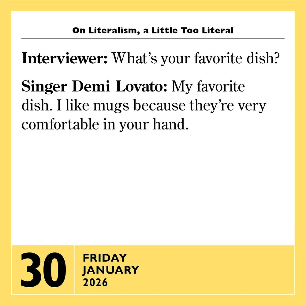 Stupidest Things Ever Said 2026 Box Calendar