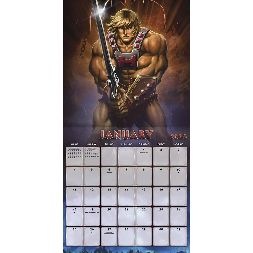 Masters Of The Universe 2026 Wall Calendar - Online Exclusive