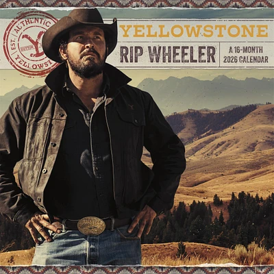 Yellowstone Rip Wheeler 2026 Wall Calendar - Online Exclusive