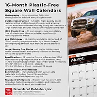Ford F150 Trucks 2026 Wall Calendar