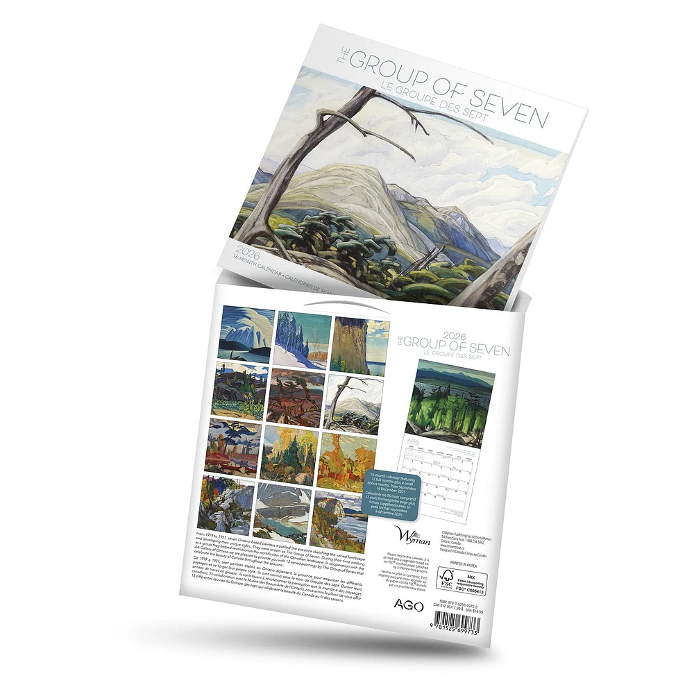 Group Of Seven AGO Medium 2026 Mini Calendar