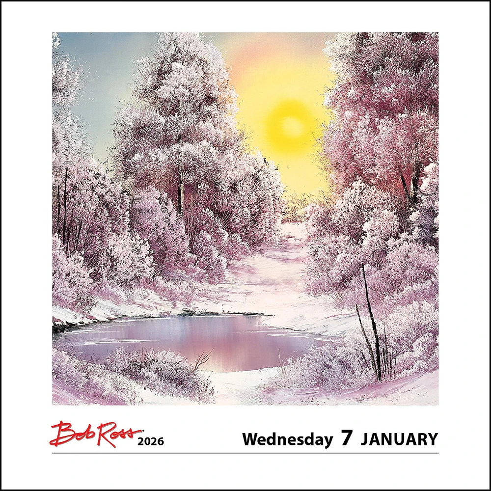 Bob Ross 2026 Box Calendar