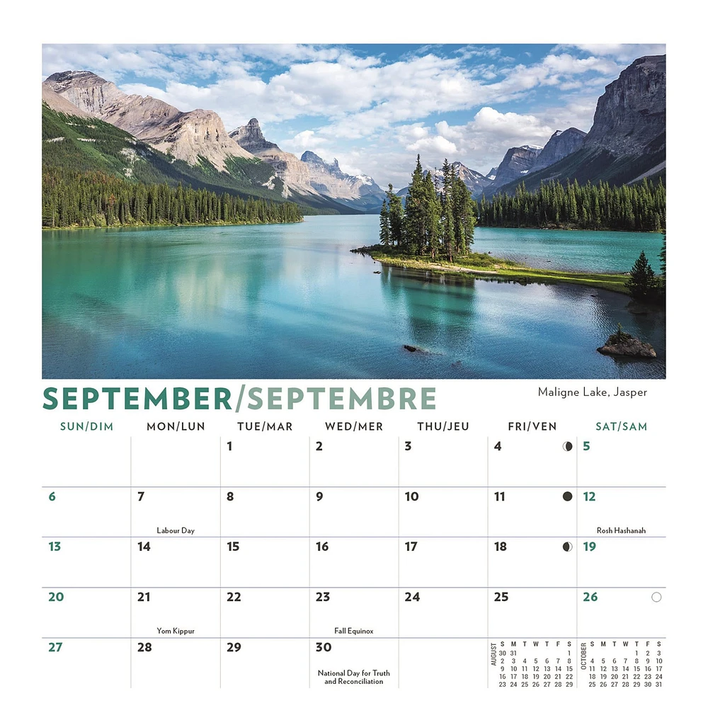 Canadian Rockies 2026 Easel Calendar