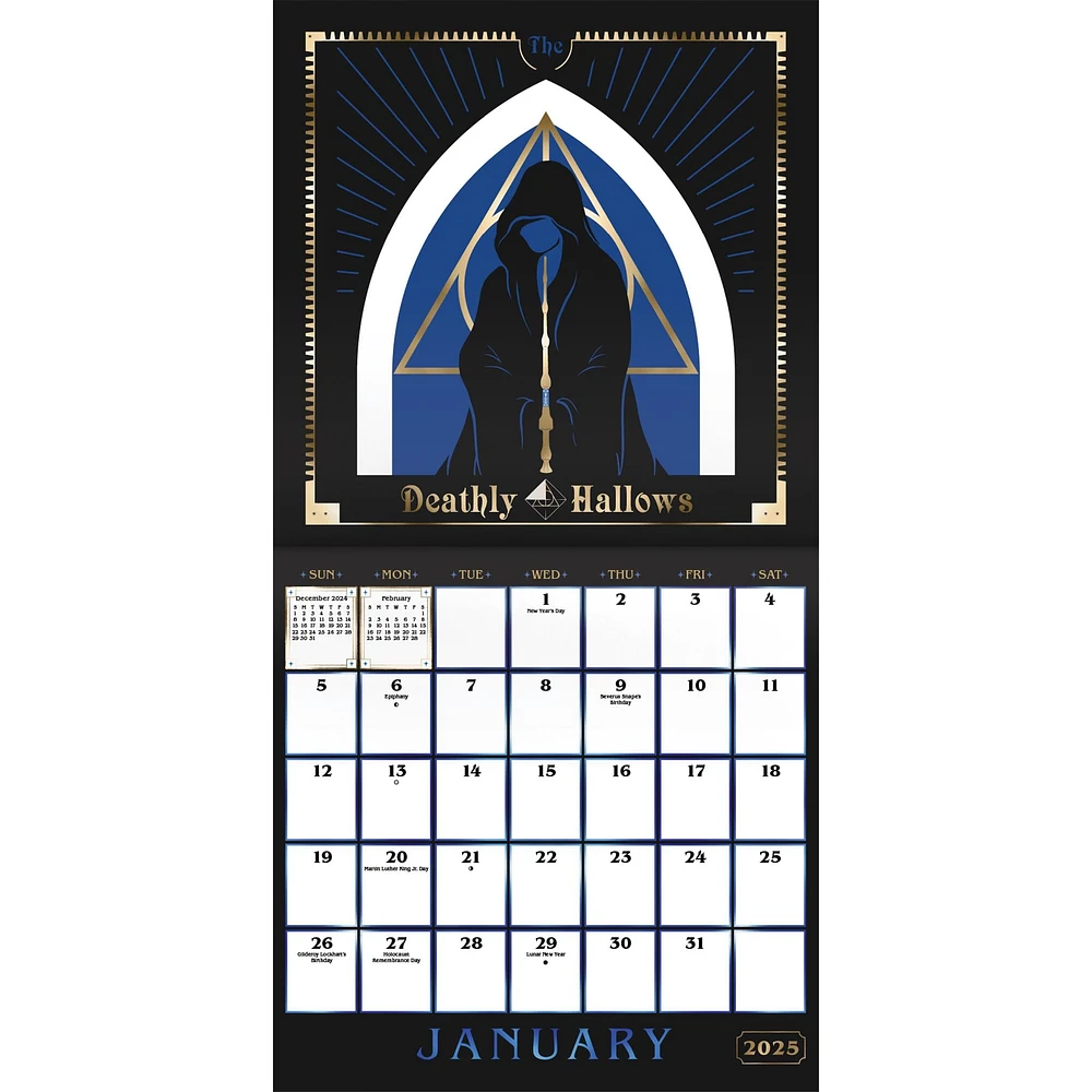 Harry Potter Collectors Edition Wall 2025 Calendar