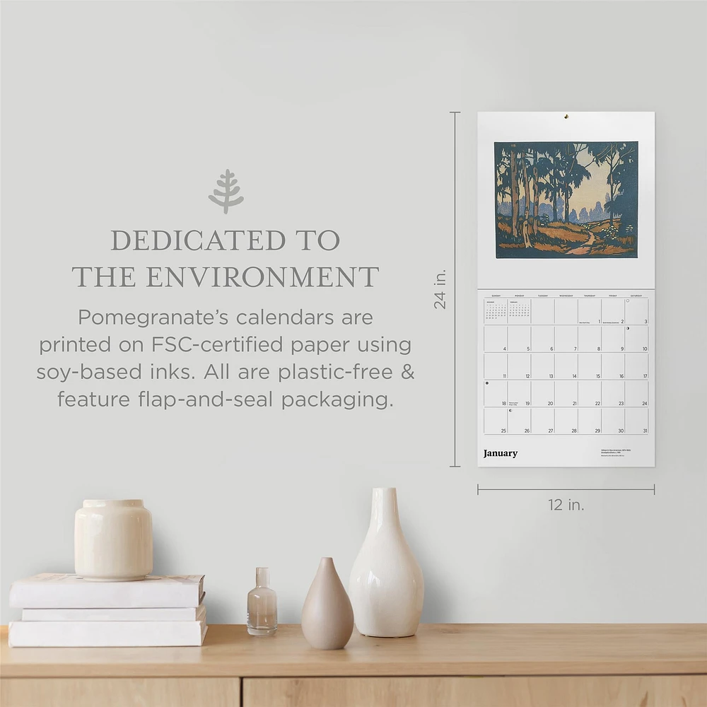 Arts & Crafts Block Prints 2026 Wall Calendar - Online Exclusive