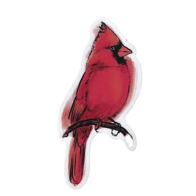 Watercolor Cardinal Vinyl Sticker - FINAL SALE