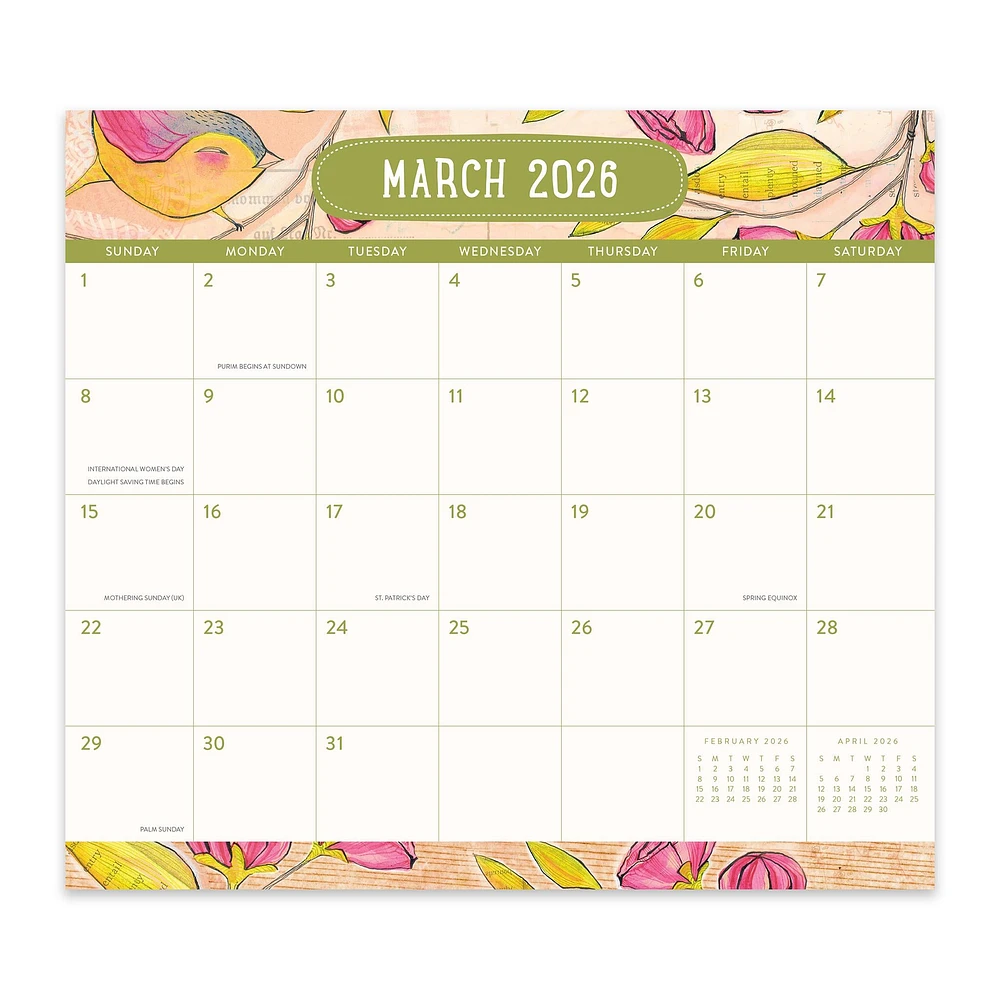 Where Love Grows 2026 Exclusive Mini Magnetic Pad Calendar