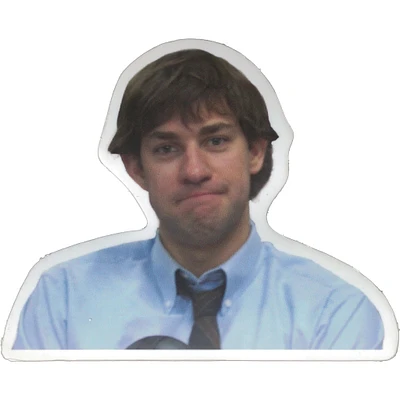 Jim From The Office Vinyl Sticker - FINAL SALE