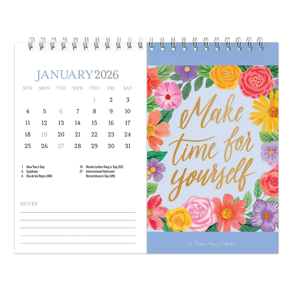 Bonnie Marcus 2026 Double View Easel Calendar - Online Exclusive