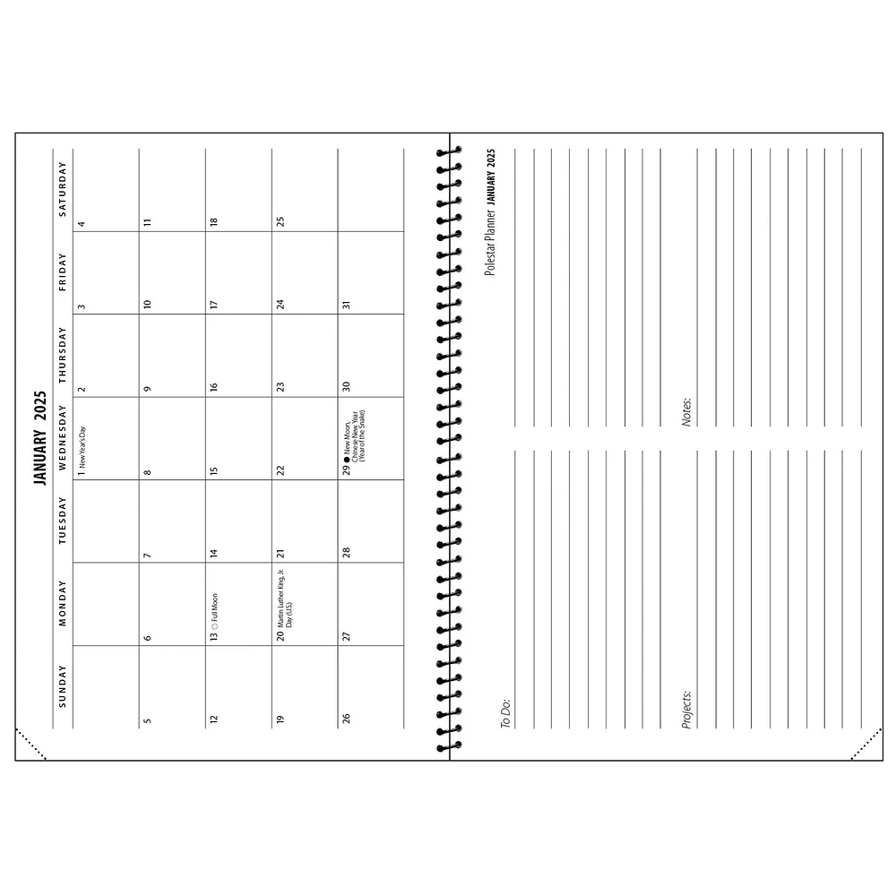 Polestar Planner Engagement 2025 Calendar