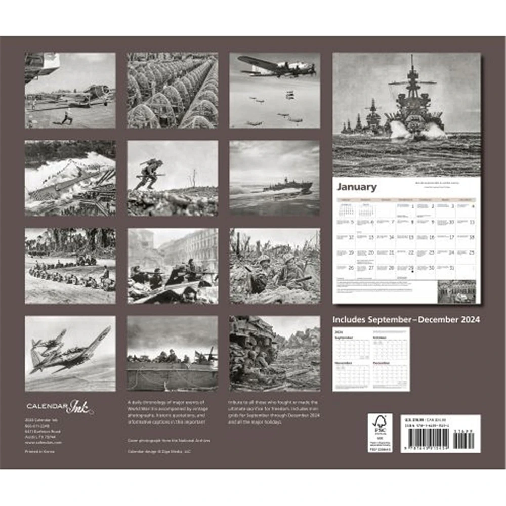 World War II Deluxe Wall Calendar