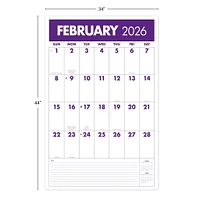 Mammoth Grid Oversized 2026 Poster Calendar