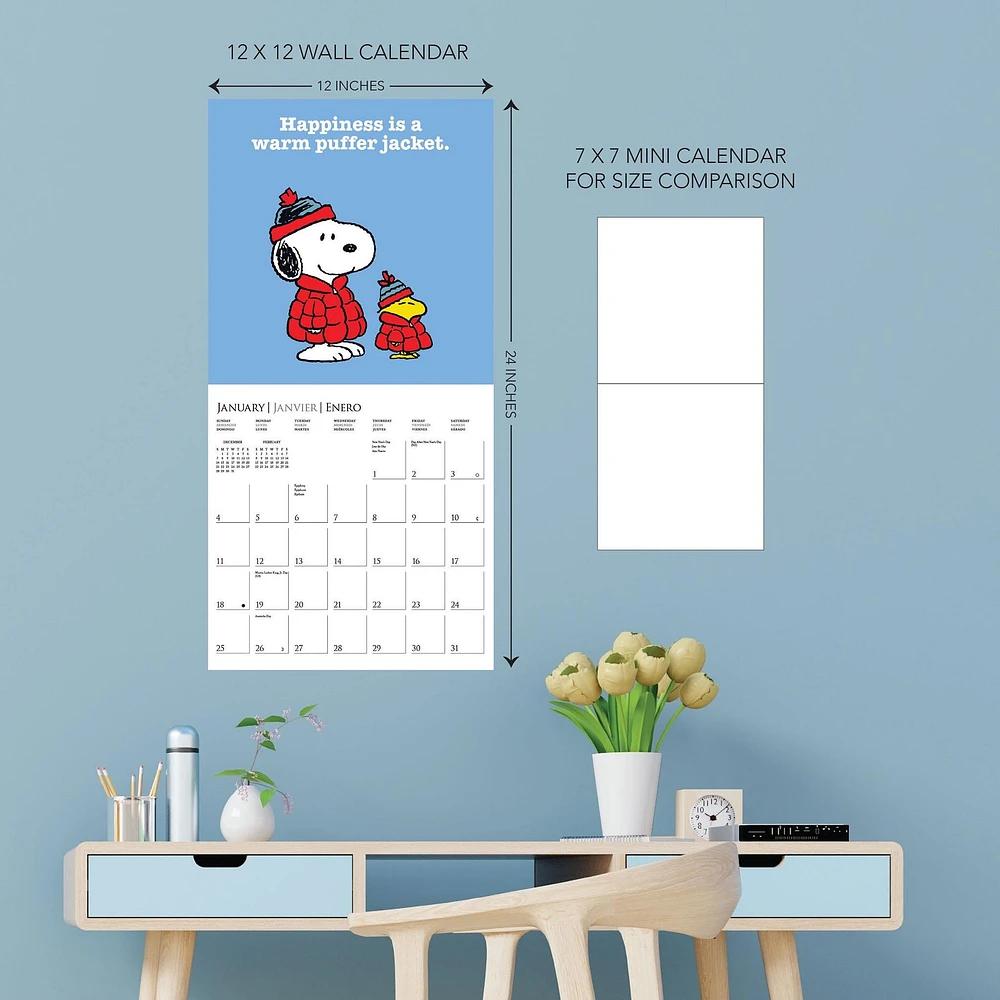 Peanuts Happiness Is 2026 Wall Calendar