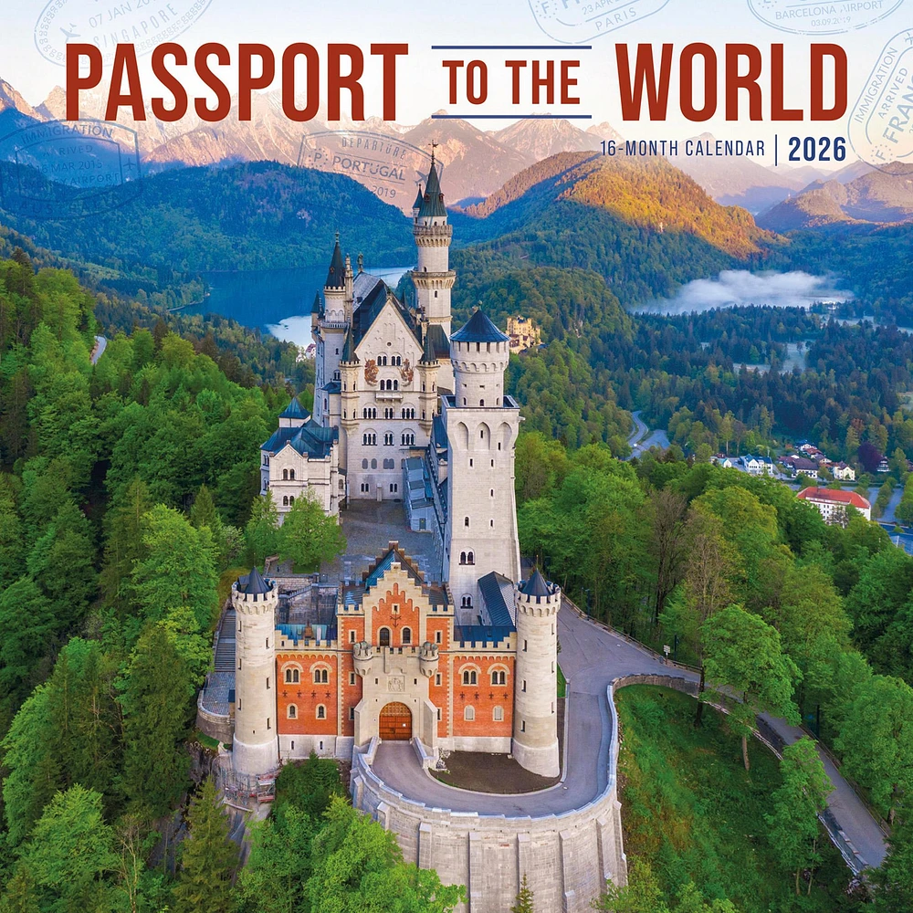 Passports To The World 2026 Wall Calendar