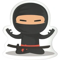 Ninja Vinyl Sticker - FINAL SALE