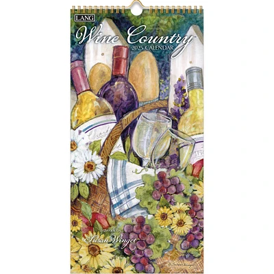 Wine Country Slim 2025 Calendar