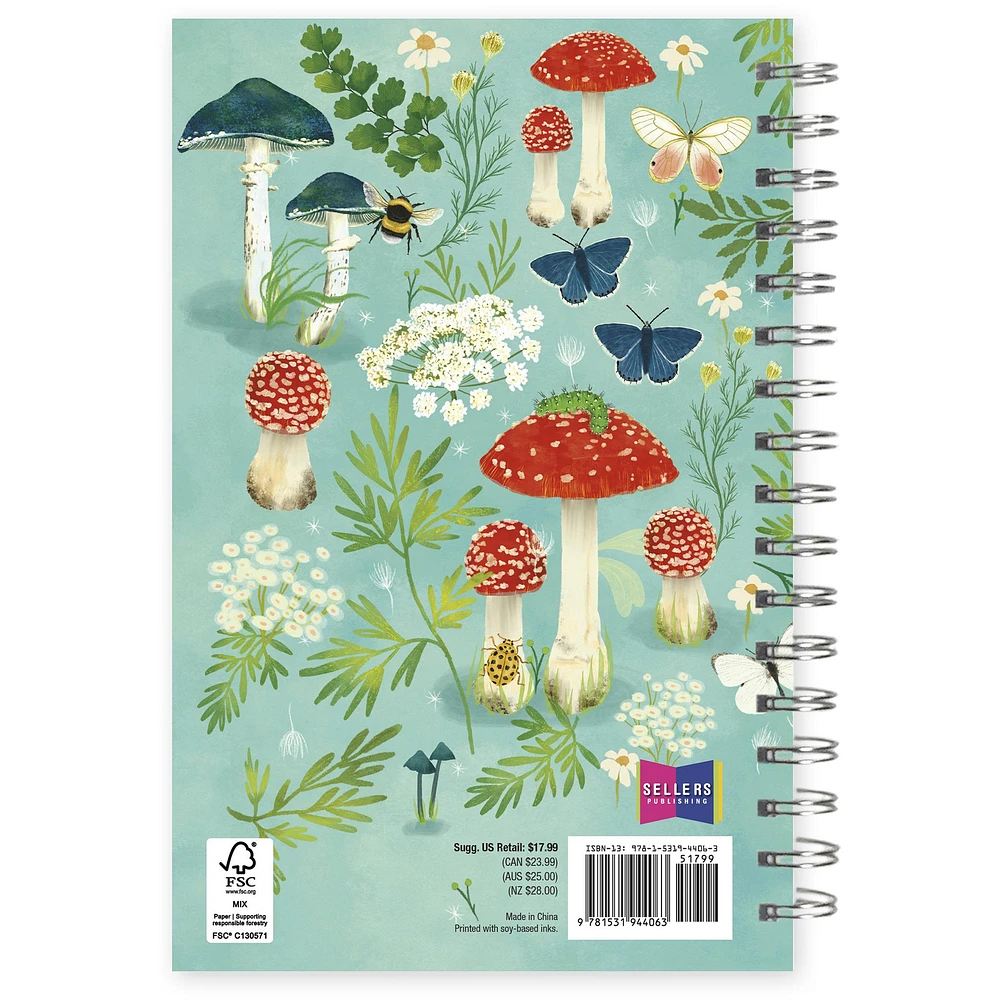 Designer Mushroom Garden 2026 Engagement Calendar