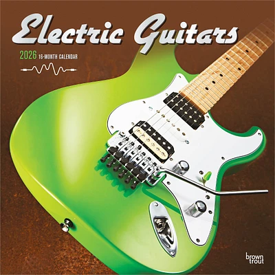Electric Guitars 2026 Wall Calendar