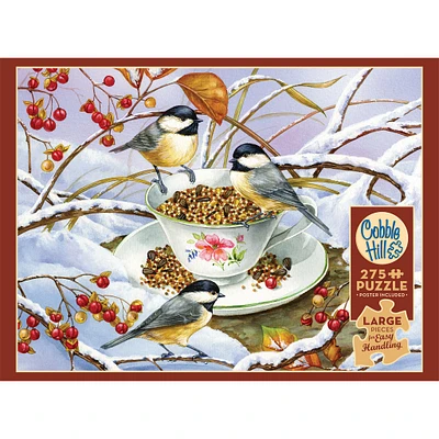 Chickadee Tea 275 Piece Puzzle Cobble Hill