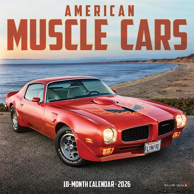 American Muscle Cars 2026 Mini Calendar