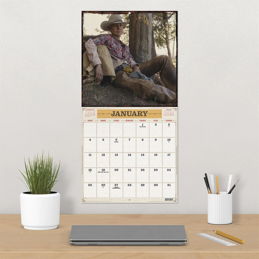 Yellowstone From The Bunkhouse 2026 Wall Calendar