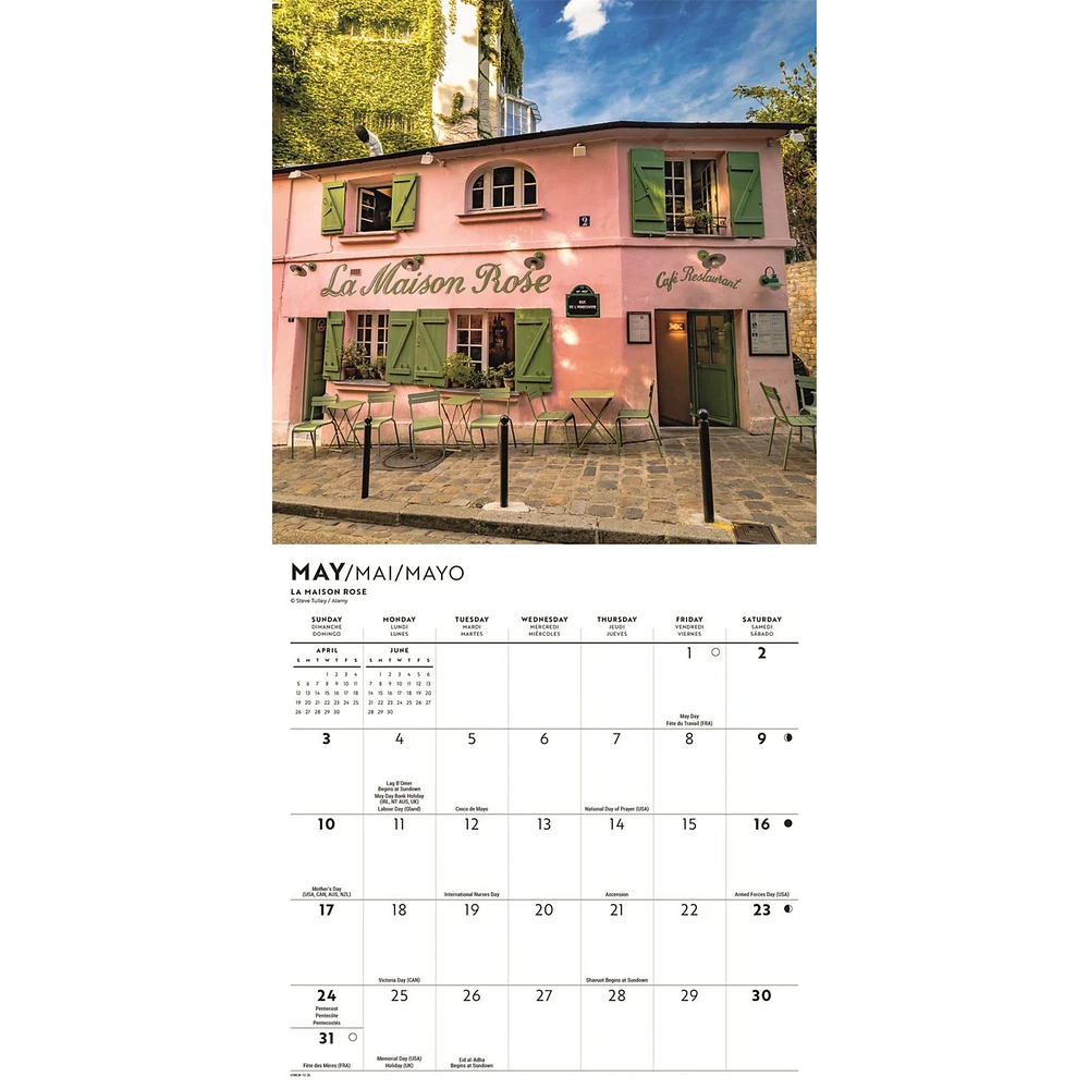 Parisian Lifestyle 2026 Mini Calendar