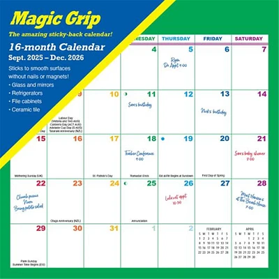 Rainbow Magic Grip 2025-2026 Mini Calendar