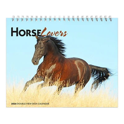 Horse Lovers 2026 Double View Easel Calendar - Online Exclusive