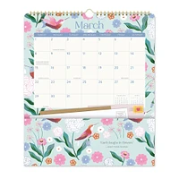 Birds and Blooms Pockets Plus 2026 Wall Calendar