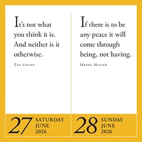 Zen Year Of 2026 Box Calendar