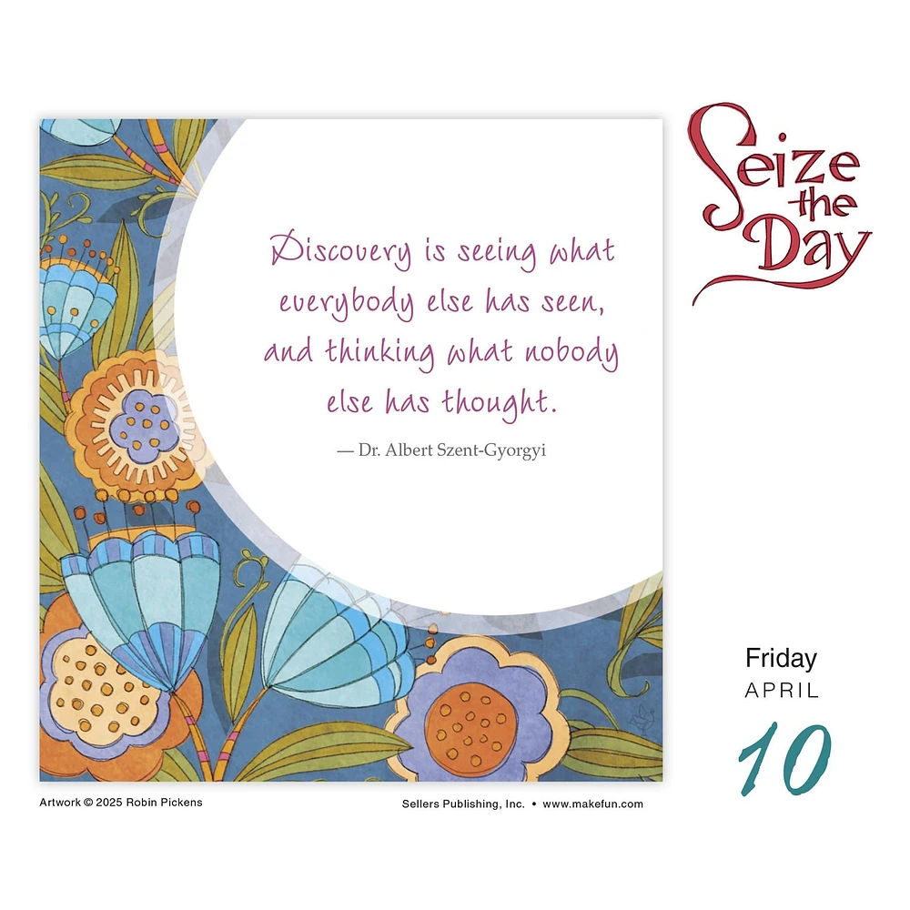 Seize The Day And Make It Yours 2026 Box Calendar