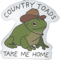 Country Toads Vinyl Sticker