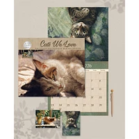 Cats We Love 2026 Deluxe Special Edition Wall Calendar with Cards