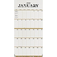 Big Grid Floral 2026 Wall Calendar
