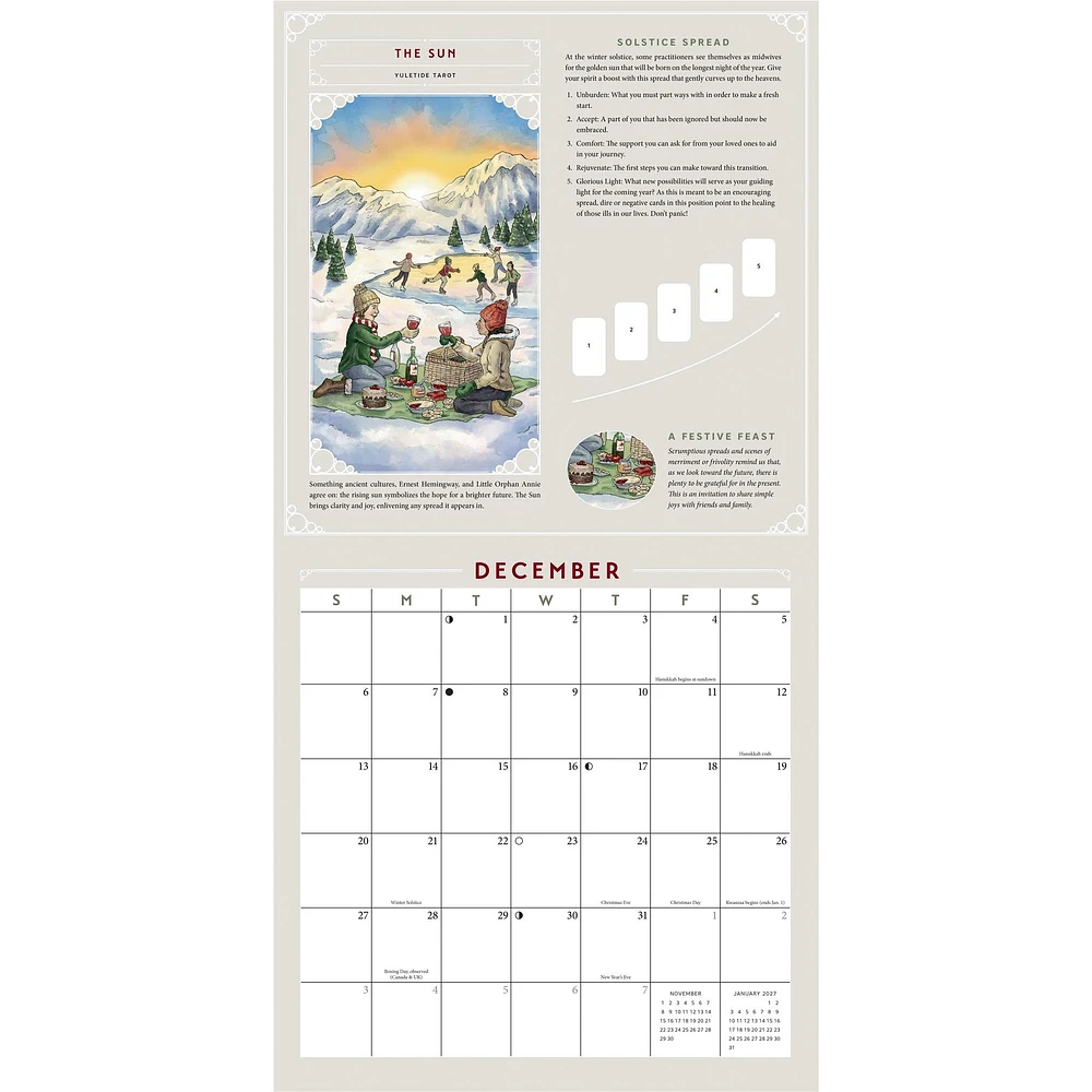 Tarot 2026 Wall Calendar