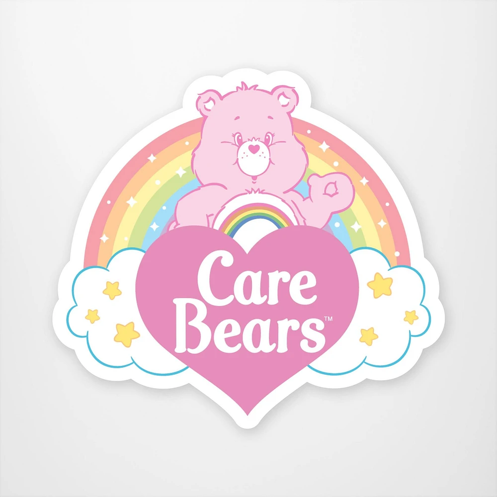 Care Bear Logo CheerBear Vinyl Sticker