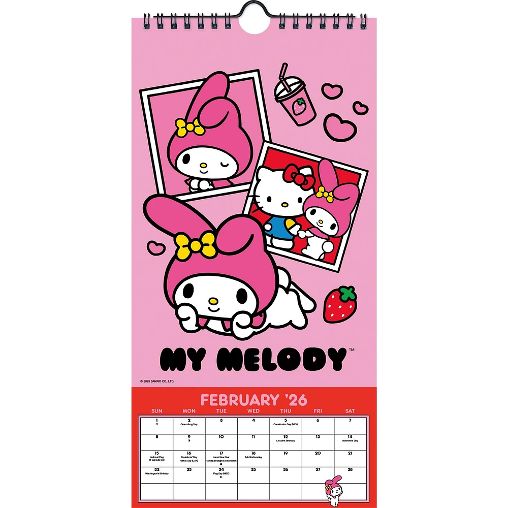 Hello Kitty and Friends 2026 Mini Poster Calendar