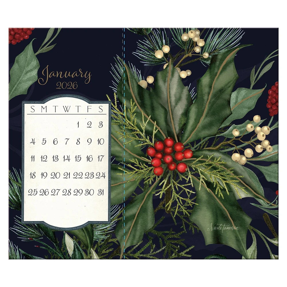 Midnight Garden Postcard 2026 Easel Calendar - Online Exclusive