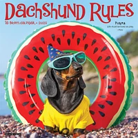 Dachshund Rules Wall 2025 Calendar