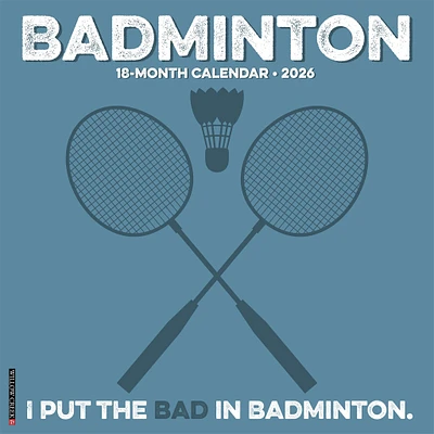 Badminton 2026 Wall Calendar - Online Exclusive
