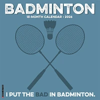 Badminton 2026 Wall Calendar - Online Exclusive