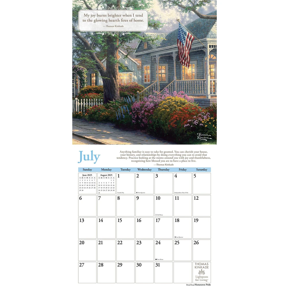 Kinkade Lightposts For Living Wall 2025 Calendar