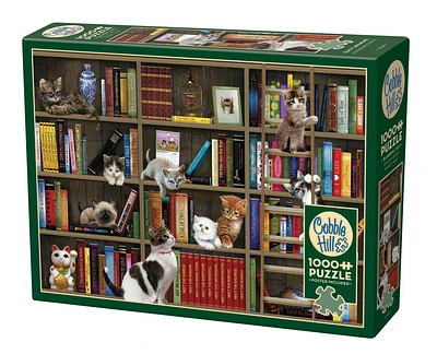 Kitty Librarians Exclusive 1000 Piece Puzzle