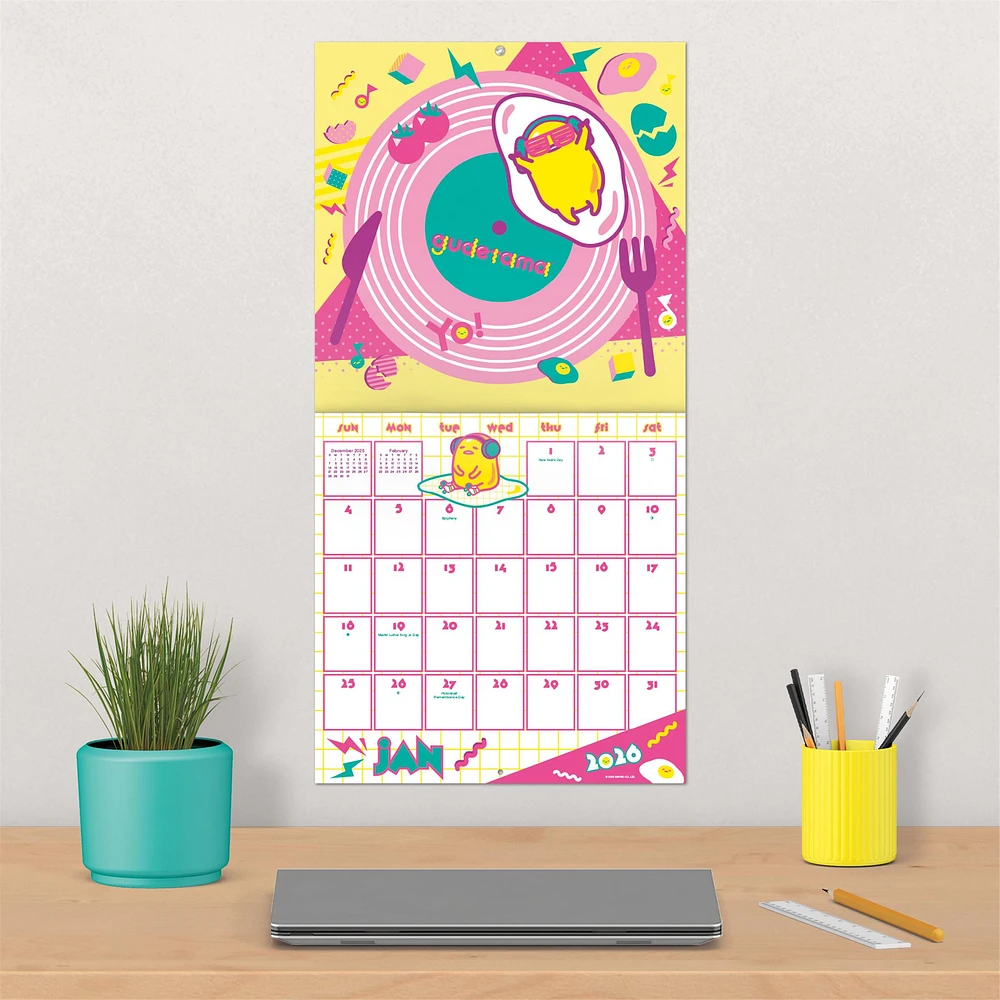 Gudetama 2026 Wall Calendar - Online Exclusive