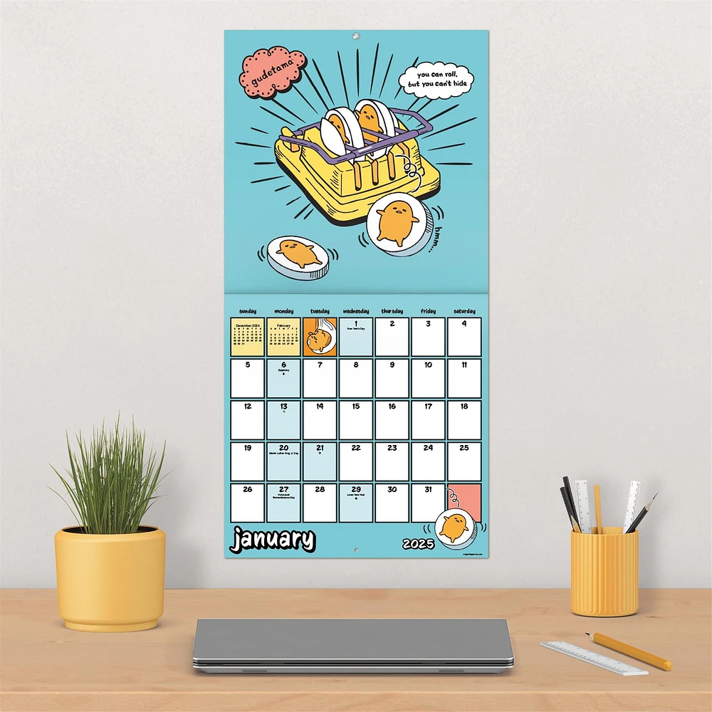 Gudetama Wall 2025 Calendar - Online Exclusive