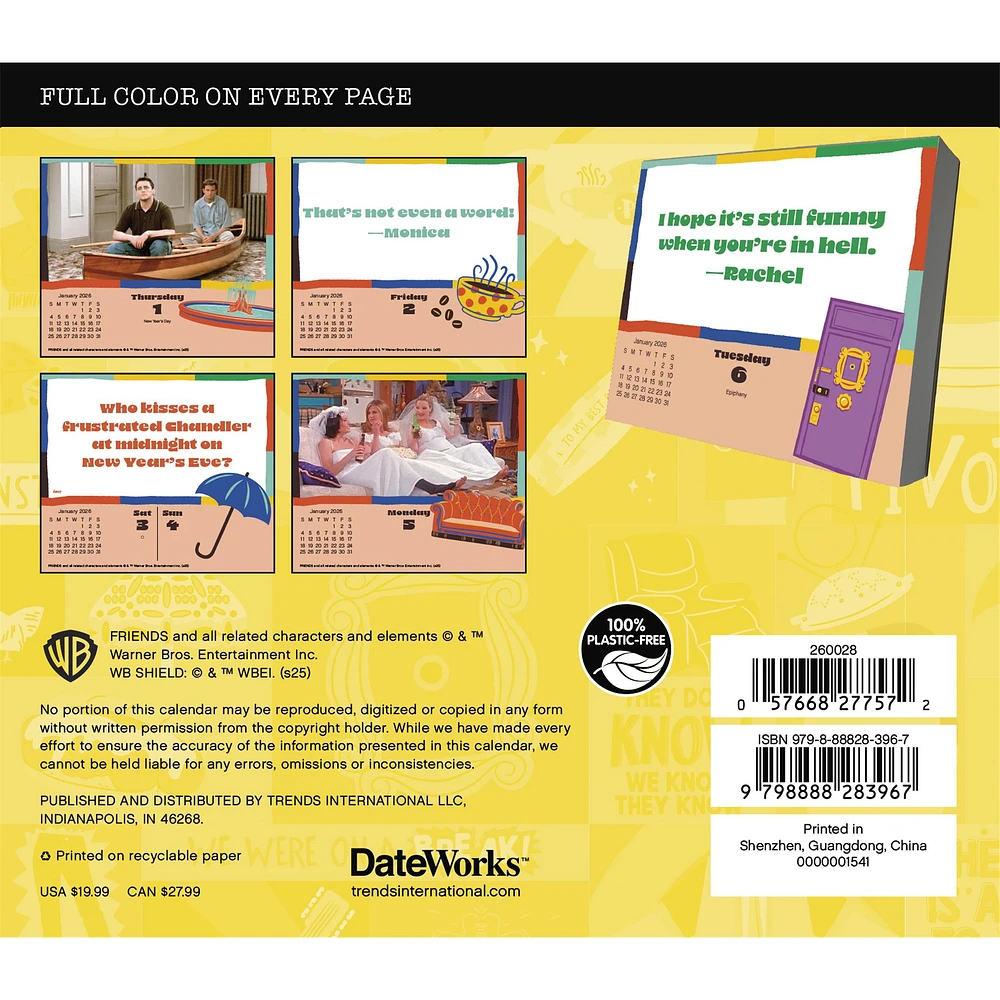 Friends 2026 Box Calendar