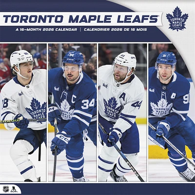 NHL Toronto Maple Leafs Bilingual 2026 Wall Calendar