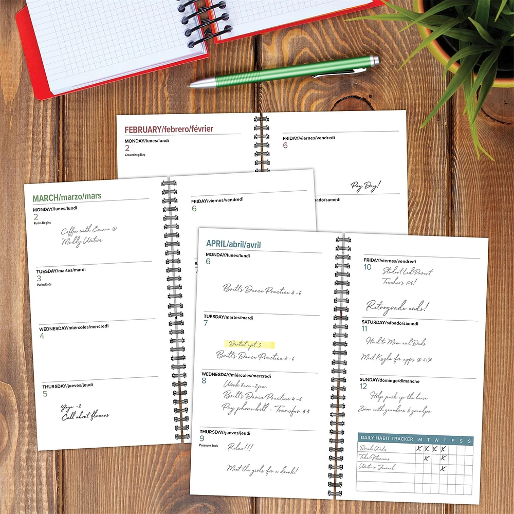 Everything is Fine 2026 Spiral Weekly Planner Calendar
